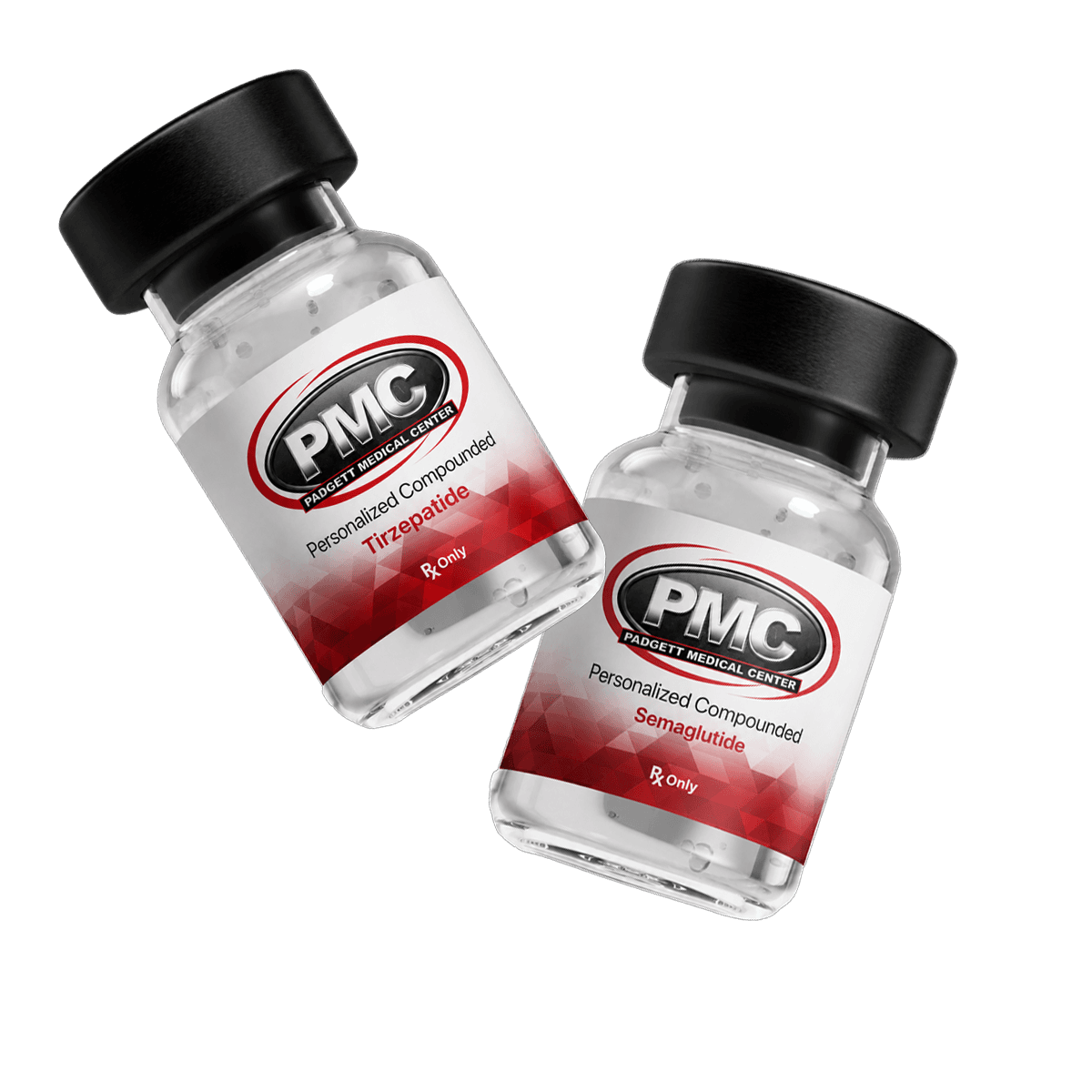Padgett Medical Center personalized compounded Semaglutide and Tirzepatide vials